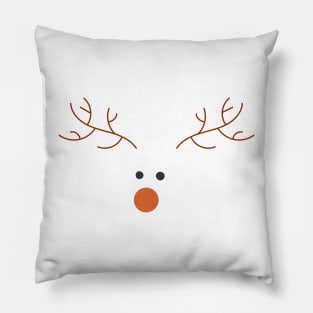 Christmas Rudolph the Reindeer Design Pillow