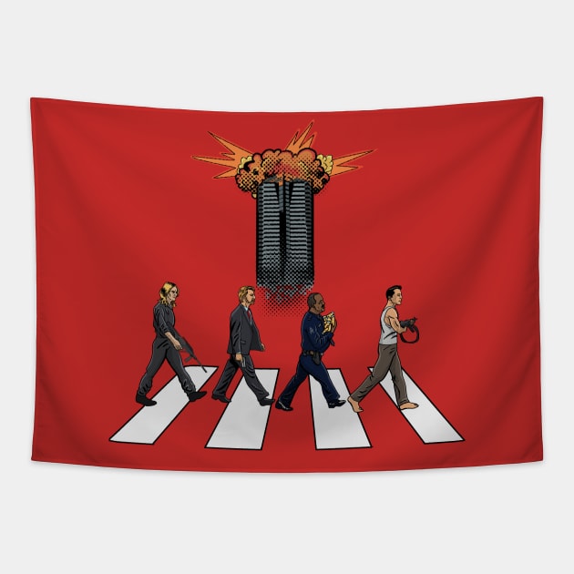 Nakatomi Road Tapestry by blakely737