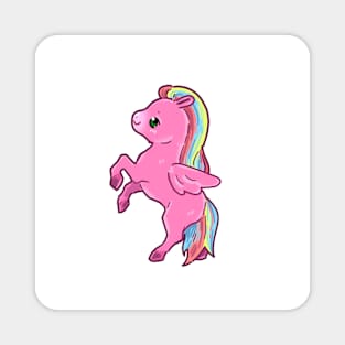 Little Rainbow Pony Masquerade in Pink (MLPG1-Inspired Vintage) Magnet