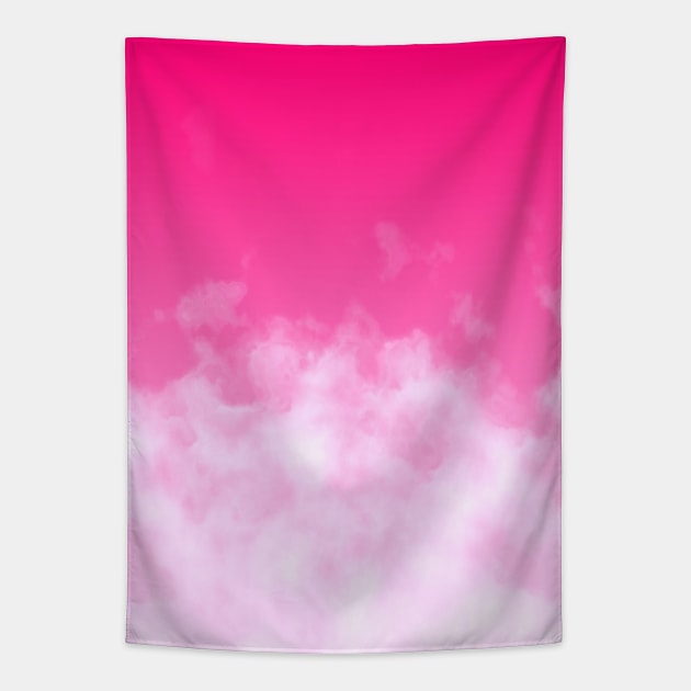 Pink Sky Soft Cloud Tapestry by AKdesign