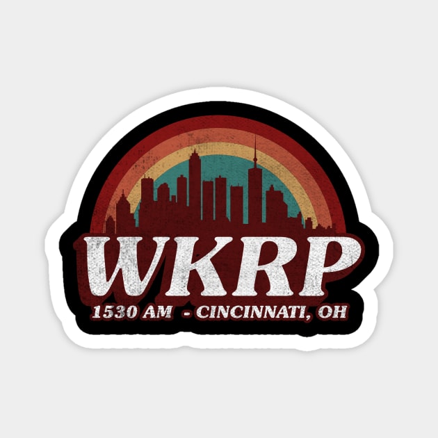 wkrp in cincinnati vintage Magnet by Suarezmess