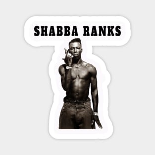 Shabba Ranks Jamaican 90s Dancehall General Jah Rastafari vintage Graphic Tee Hip Hop Poster vintage design, Singer TShirt Sweatshirt T-shirt LTL12 Magnet