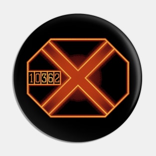 X marks the Alien spot Pin