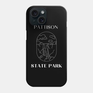 Pattison State Park Waterfall Landscape in the Forest Phone Case
