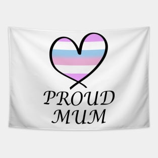 Proud Mum LGBT Gay Pride Month Intersex Flag Tapestry