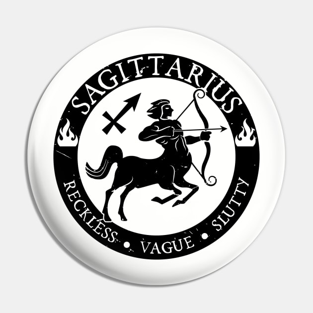 Savage Sagittarius Zodiac Antisocial Astrology Pin by atomguy