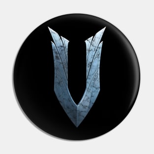 V Rising Distressed Logo Pin