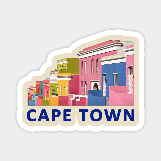 Bo-Kaap Street, Cape Town, South Africa Magnet by scotch