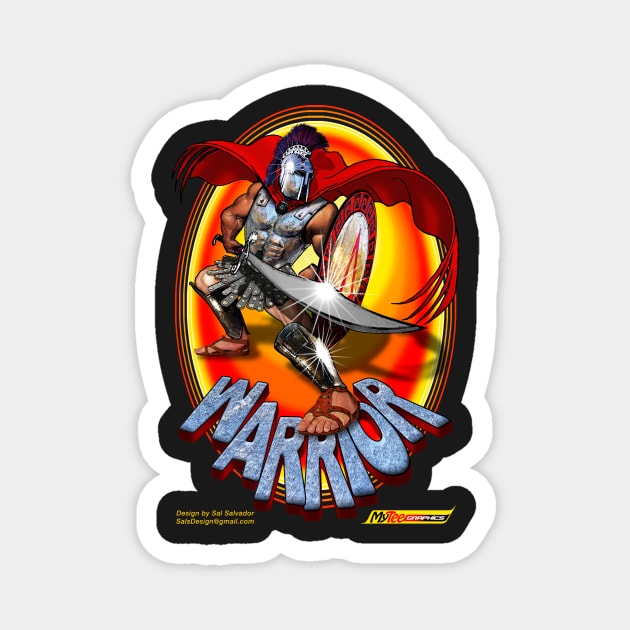 Spartan Warrior Magnet by MyTeeGraphics