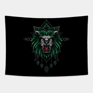 Green Lion Tapestry