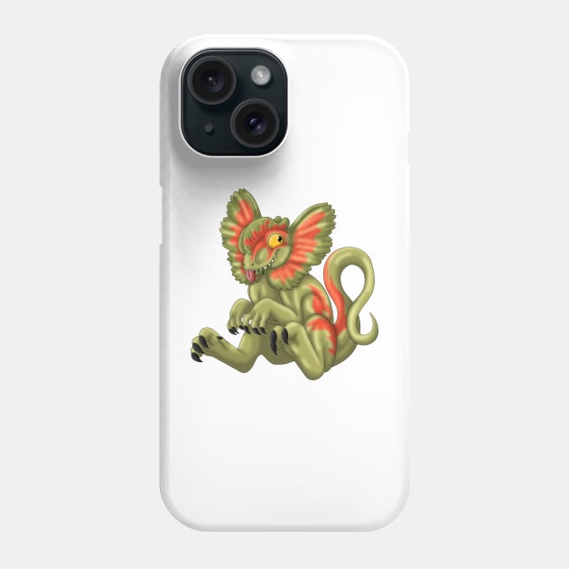 Dilophosaurus: Olive Phone Case by spyroid101