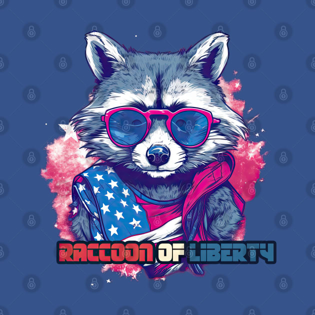 raccoons celebrate 4th of july