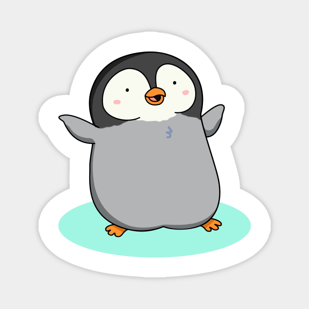 Penguin Waddle Magnet by Ceridaiwe