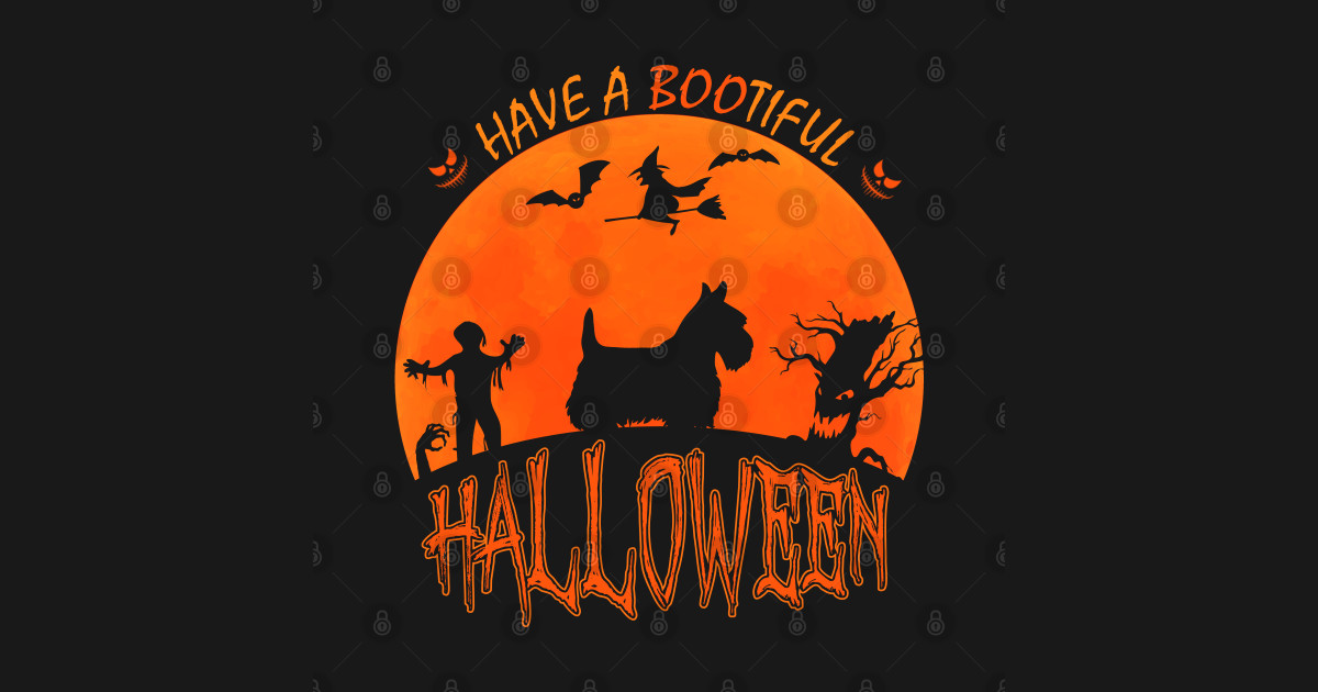 Halloween Scottish Terrier Dog funny scary costume Gift Scottish