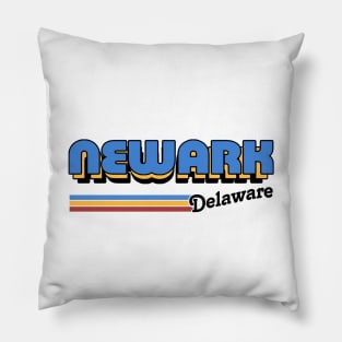 Newark, Delaware / / Retro Style Design Pillow