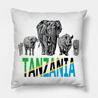 Africa's Big 5 Animals for Tanzanians Pillow