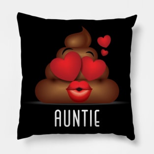 Auntie Poop Family Matching Pillow