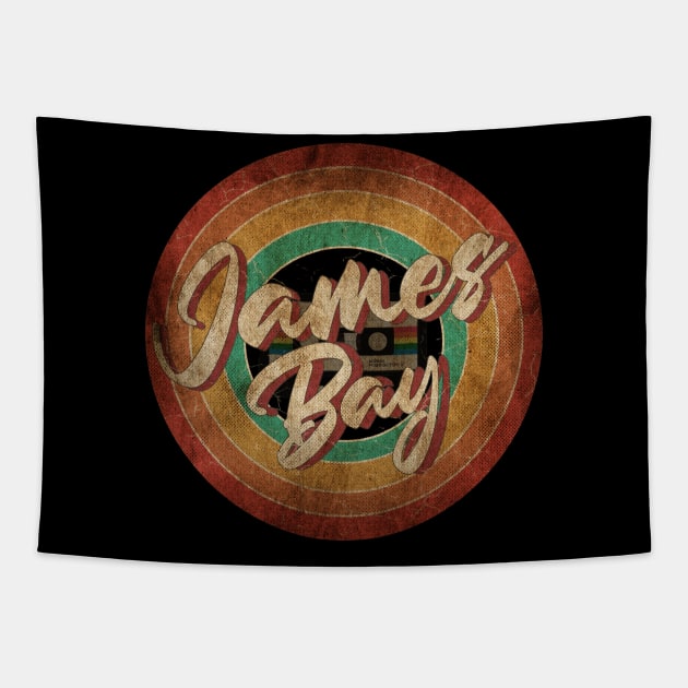 James Bay Vintage Circle Art Tapestry by antongg