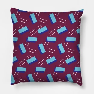 Retro 80s Inspired Facemask Pattern Pillow