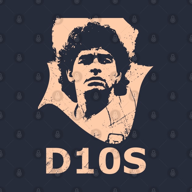 Diego maradona illustration flat by AlfinStudio