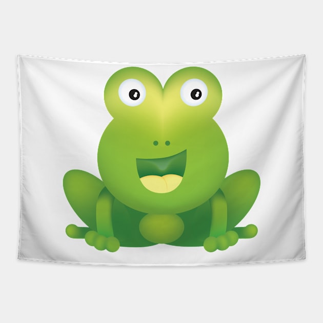 Cute Frog Tapestry by SWON Design