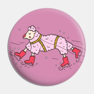 Rudolf the Red-Nosed Sheep Pin