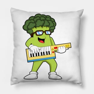 Vegan Broccoli at Music with Guitar Pillow