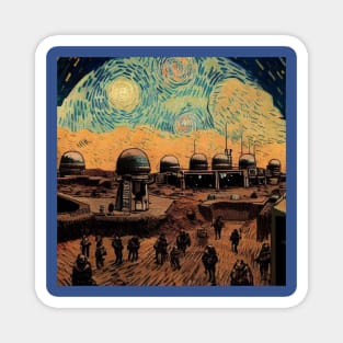 Starry Night in Mos Eisley Tatooine Magnet