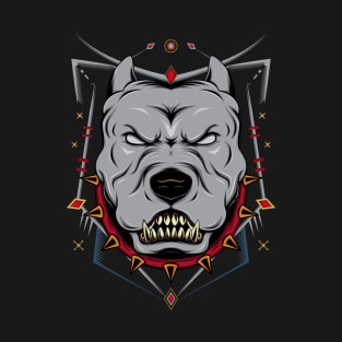 Pitbull emblem design T-Shirt