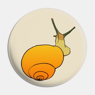 Yellow Snail Pin