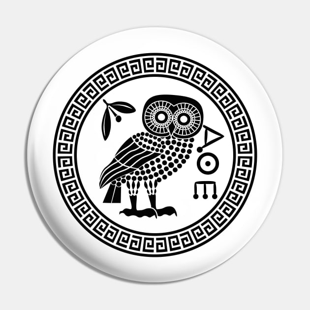 Greek Mythology | Owl of Athena Pin by Estrytee