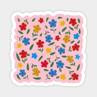 STYLISH COLORFUL FLOWERS PATTERN Magnet