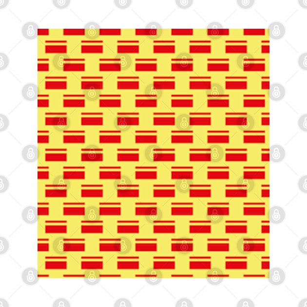 Pattern yellow red mask decoration by IDesign23