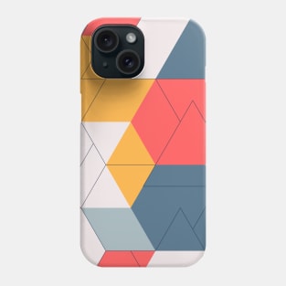 Geometric Colors and Lines Modern pattern Phone Case