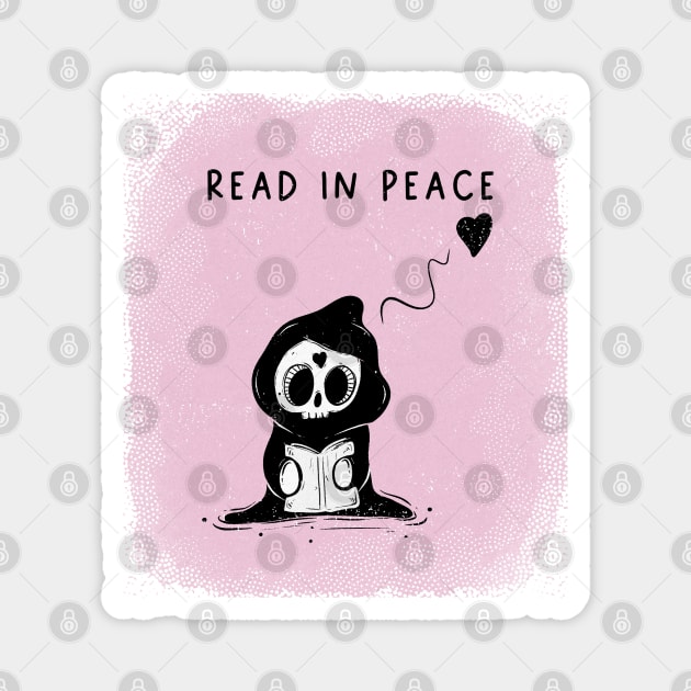 Read in peace Magnet by Jess Adams