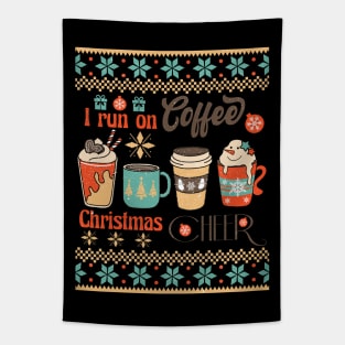 I RUN ON COFFEE AND CHRISTMAS CHEER Tapestry