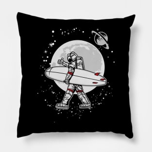 ASTRONAUT SURFING IN THE SPACE Pillow
