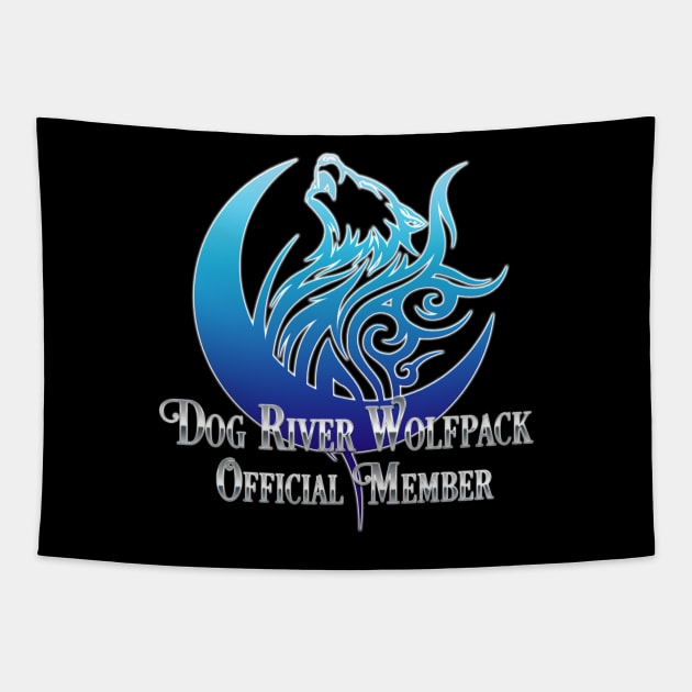 Dog River Wolfpack Official Member Tapestry by KimbraSwain