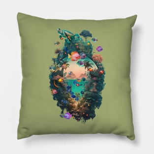 Tropical Fish Cove Pillow