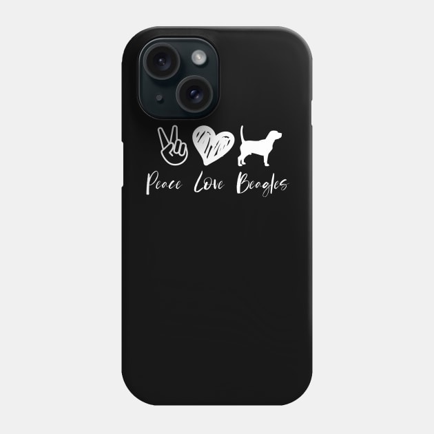 Peace Love Beagles Phone Case by nyah14