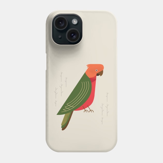 Australian King Parrot, Bird of Australia Phone Case by theprintedsparrow