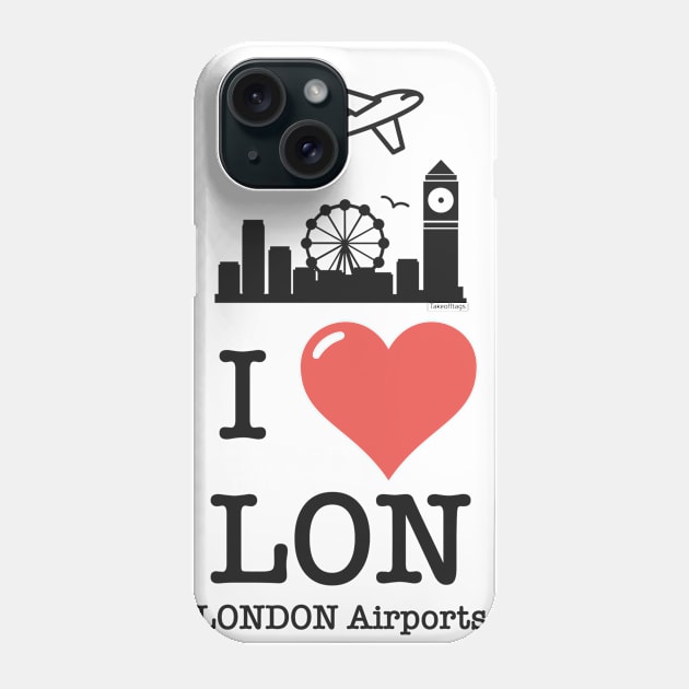 I love/like London airports Phone Case by Woohoo