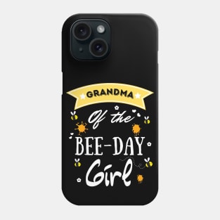 Grandma Of The Bee Day Girl, Cute Bee Day Family Party Phone Case