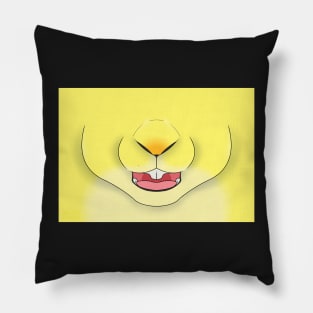 Sugar Yellow Bunny Face Pillow
