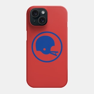 Two-Bar Helmet Minimalist Logo (Blue) Phone Case