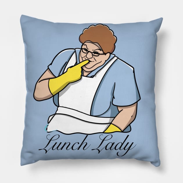 Chris Farley as the Lunch Lady Pillow by TheCrazyFarmer