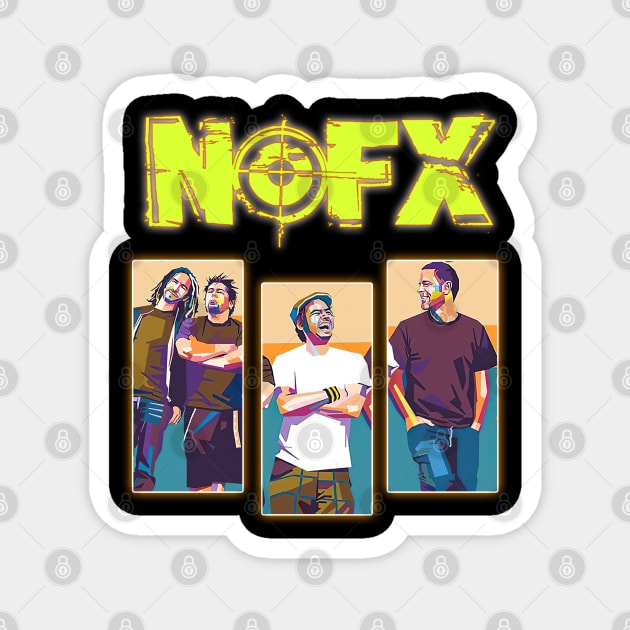 Nofx Groove Moments Of Musical Harmony Magnet by ElenaBerryDesigns