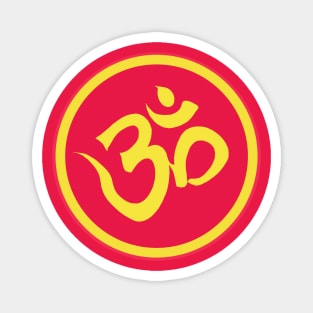 Spiritual Om Symbol Sacred Mantra Magnet