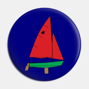 Mirror Dinghy Sailboat Pin