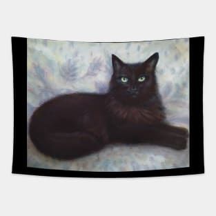 Black Cat Oil Painting Tapestry